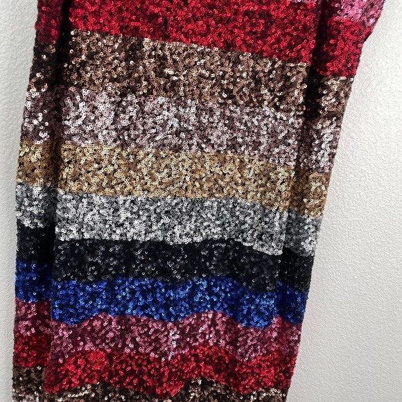 NWT GAP sequins stripe dress size S // 2358 - Picture 3 of 8